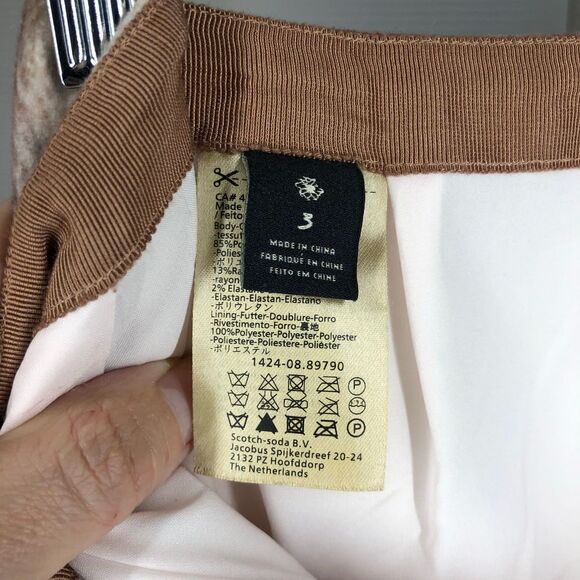 Anthro Maison Scotch Soft Flannel Purple Pink Abstract Pencil Skirt Sz 3 US L - Picture 4 of 9